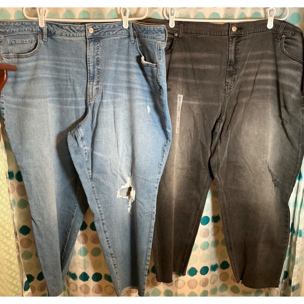 Old Navy Women Plus Size New Jeans Lot Blue Size 26 W Black pants